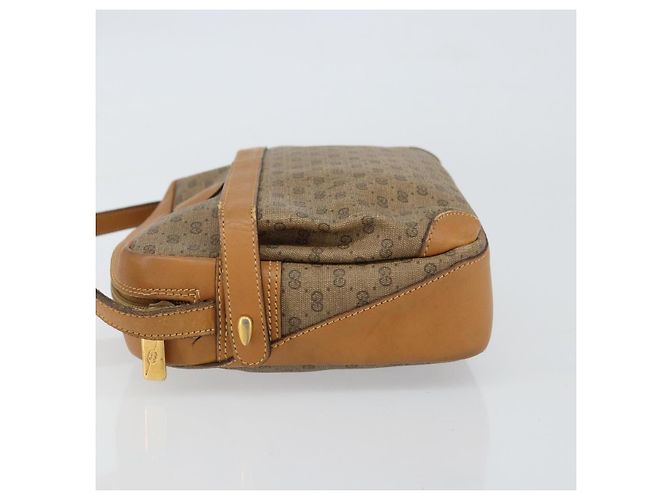 Gucci Borsa a Spalla Micro GG Supreme PVC Beige Oro 007 23 0017 Auth 160479 D'oro - vista 4