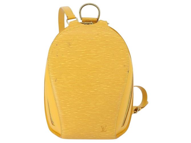 LOUIS VUITTON Mochila Epi Mabillon Amarilla M52239 LV Auth 157244 Amarillo - vista 13