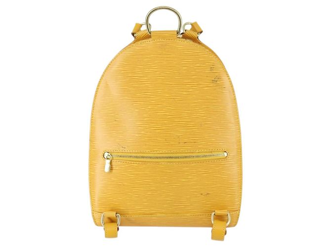 LOUIS VUITTON Mochila Epi Mabillon Amarilla M52239 LV Auth 157244 Amarillo - vista 2
