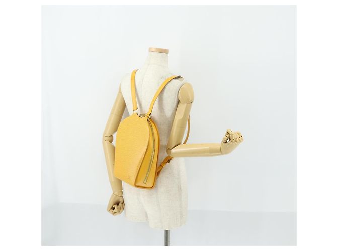 LOUIS VUITTON Mochila Epi Mabillon Amarilla M52239 LV Auth 157244 Amarillo - vista 23