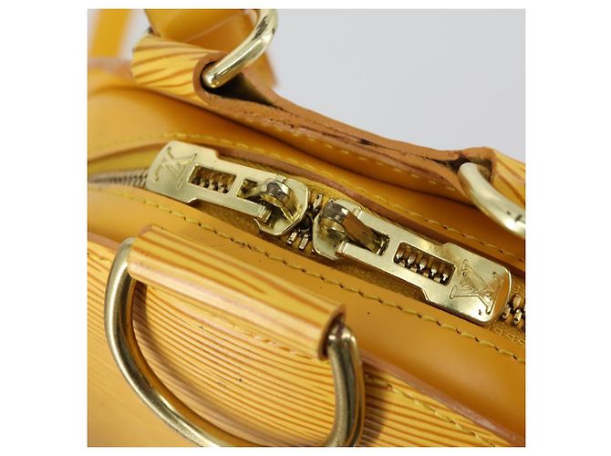 LOUIS VUITTON Mochila Epi Mabillon Amarilla M52239 LV Auth 157244 Amarillo - vista 9