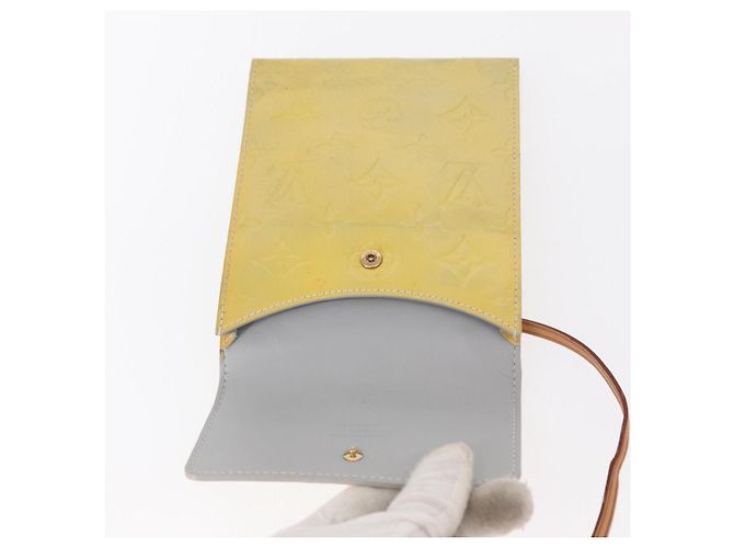 LOUIS VUITTON Borsa a spalla Kenmare Monogram Vernis Grigio M91060 LV Auth BA8813 - vista 18