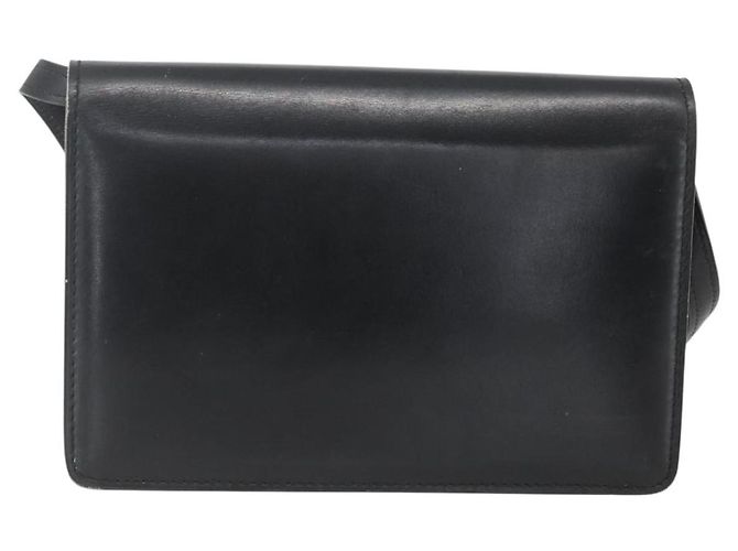 Céline Borsa a Spalla CELINE in Pelle Nera Oro Auth 160240 Nero D'oro - vista 2