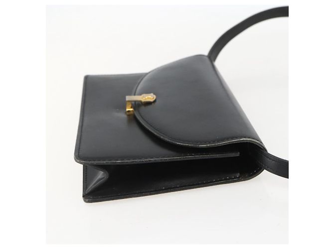Céline Borsa a Spalla CELINE in Pelle Nera Oro Auth 160240 Nero D'oro - vista 4