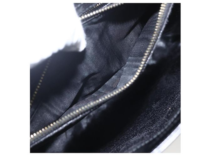 Borsa Tote GUCCI Smalto Nero Oro 002 1046 0407 Auth bs31886 - vista 11