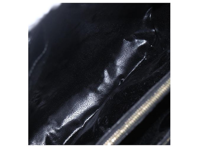 Borsa Tote GUCCI Smalto Nero Oro 002 1046 0407 Auth bs31886 - vista 22