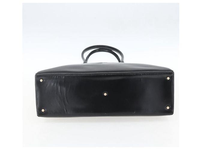 Borsa Tote GUCCI Smalto Nero Oro 002 1046 0407 Auth bs31886 - vista 5