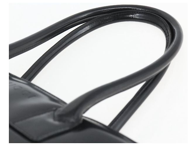 Borsa Tote GUCCI Smalto Nero Oro 002 1046 0407 Auth bs31886 - vista 8