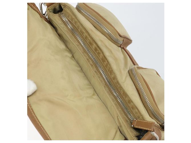 Borsa a Spalla PRADA Nylon Beige Argento Autentica ka1242 - vista 10