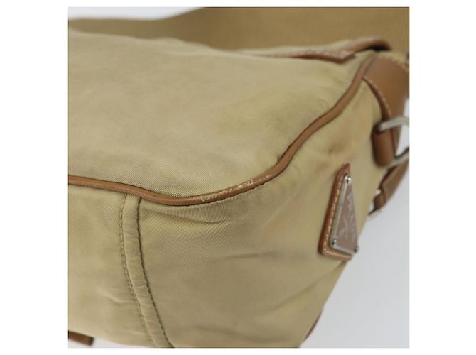 Borsa a Spalla PRADA Nylon Beige Argento Autentica ka1242 - vista 15