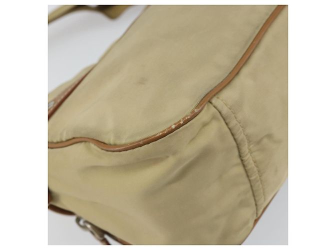 Borsa a Spalla PRADA Nylon Beige Argento Autentica ka1242 - vista 16