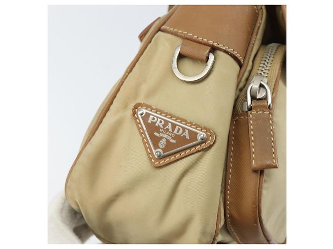 Borsa a Spalla PRADA Nylon Beige Argento Autentica ka1242 - vista 18