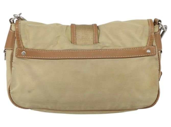 Borsa a Spalla PRADA Nylon Beige Argento Autentica ka1242 - vista 2