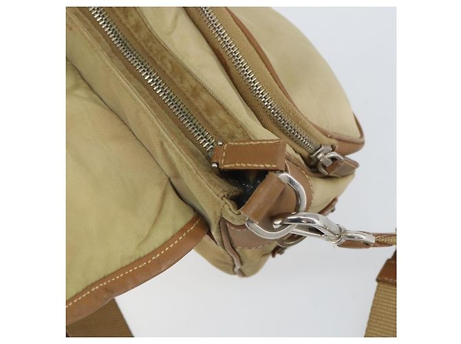Borsa a Spalla PRADA Nylon Beige Argento Autentica ka1242 - vista 20
