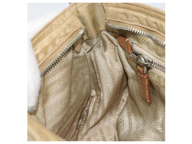 Borsa a Spalla PRADA Nylon Beige Argento Autentica ka1242 - vista 23