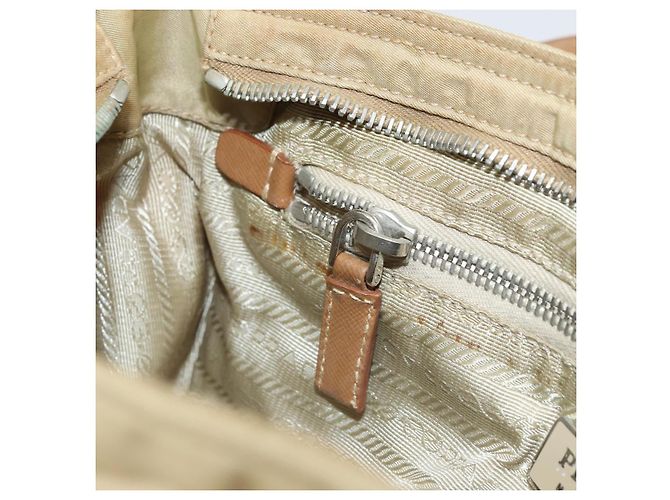 Borsa a Spalla PRADA Nylon Beige Argento Autentica ka1242 - vista 24