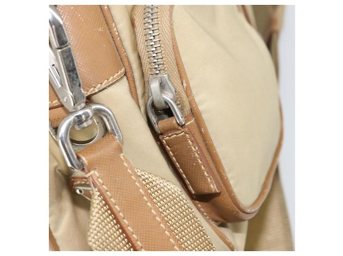 Borsa a Spalla PRADA Nylon Beige Argento Autentica ka1242 - vista 26
