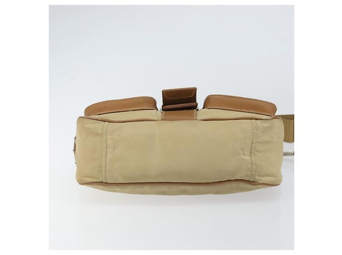 Borsa a Spalla PRADA Nylon Beige Argento Autentica ka1242 - vista 5