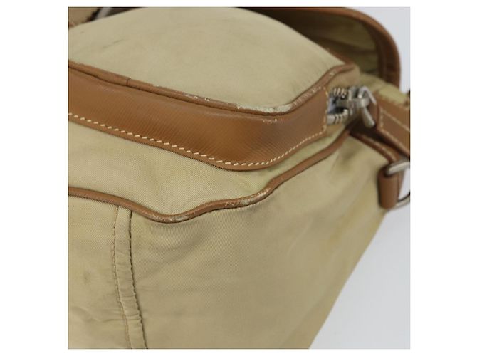 Borsa a Spalla PRADA Nylon Beige Argento Autentica ka1242 - vista 9