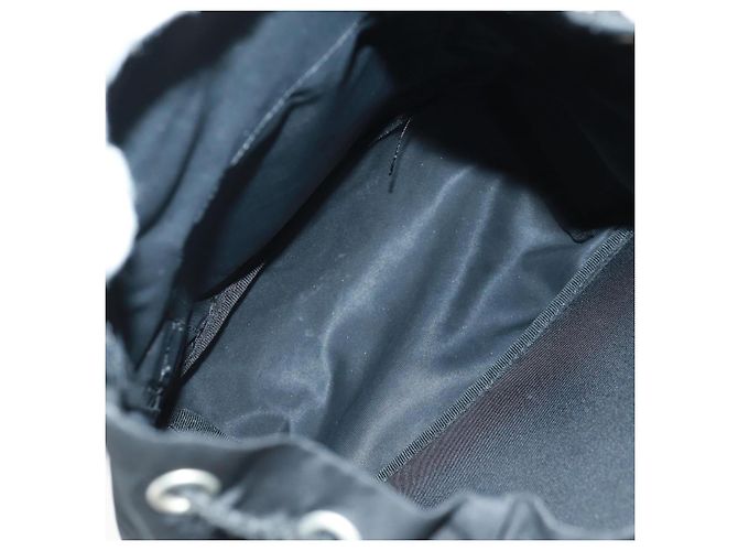 PRADA Backpack Nylon Black Silver Auth bs31838 Silvery - view 11