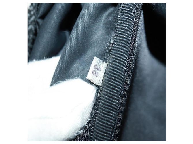 PRADA Backpack Nylon Black Silver Auth bs31838 Silvery - view 12