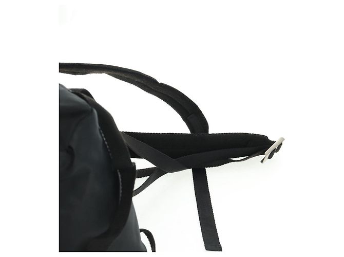 PRADA Backpack Nylon Black Silver Auth bs31838 Silvery - view 14