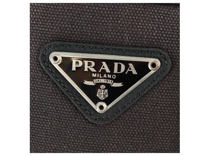 PRADA Backpack Nylon Black Silver Auth bs31838 Silvery - view 19