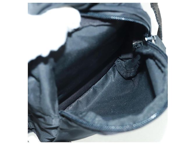PRADA Backpack Nylon Black Silver Auth bs31838 Silvery - view 21