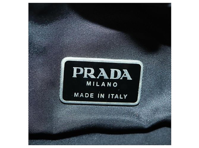 PRADA Backpack Nylon Black Silver Auth bs31838 Silvery - view 24