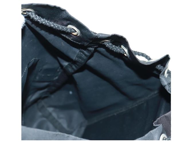 PRADA Backpack Nylon Black Silver Auth bs31838 Silvery - view 25