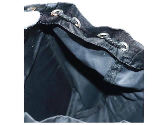 PRADA Backpack Nylon Black Silver Auth bs31838 Silvery - view 26