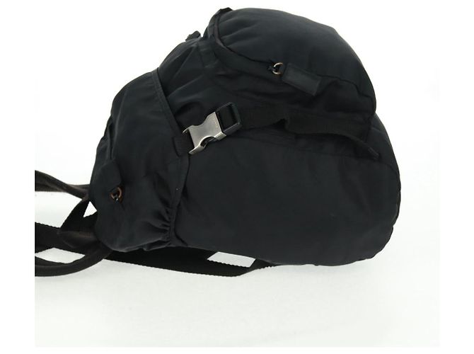PRADA Backpack Nylon Black Silver Auth bs31838 Silvery - view 3