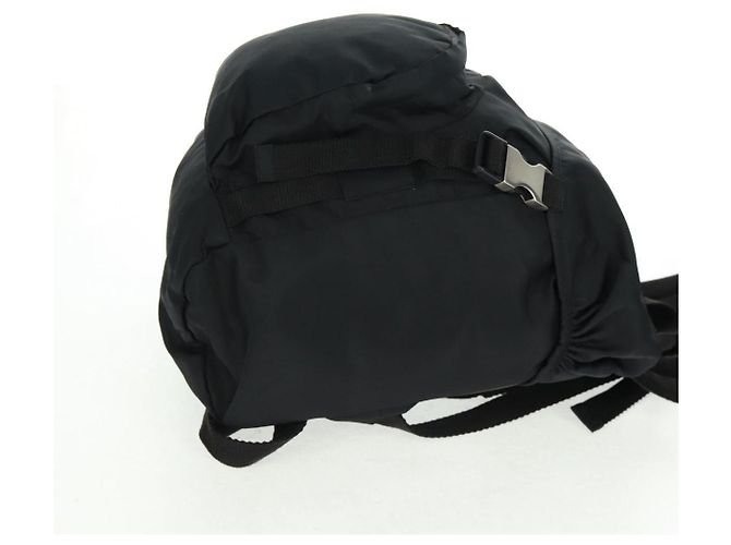 PRADA Backpack Nylon Black Silver Auth bs31838 Silvery - view 4