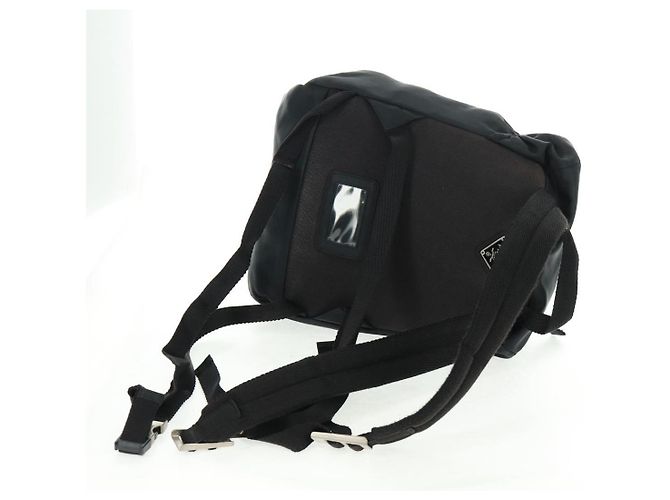 PRADA Backpack Nylon Black Silver Auth bs31838 Silvery - view 8