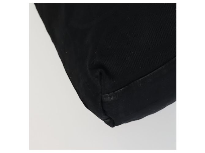 Borsa a Mano Gucci GG Canvas Sherry Line Nera 123439 Auth SW1801 Nero - vista 14