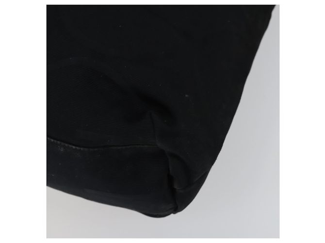 Borsa a Mano Gucci GG Canvas Sherry Line Nera 123439 Auth SW1801 Nero - vista 15