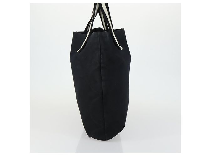 Borsa a Mano Gucci GG Canvas Sherry Line Nera 123439 Auth SW1801 Nero - vista 3