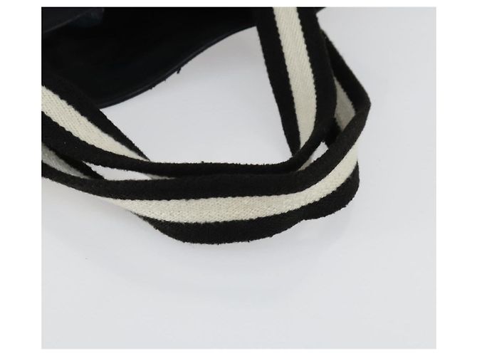 Borsa a Mano Gucci GG Canvas Sherry Line Nera 123439 Auth SW1801 Nero - vista 7
