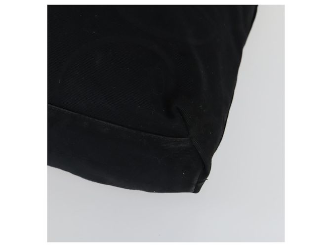 Borsa a Mano Gucci GG Canvas Sherry Line Nera 123439 Auth SW1801 Nero - vista 9