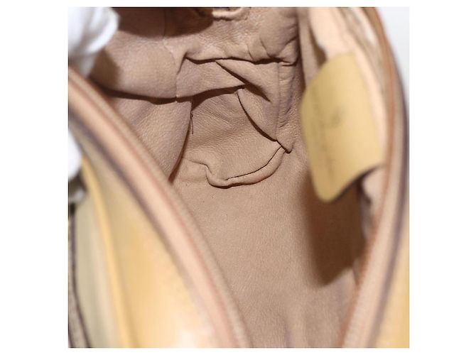 Gucci Bolsa de Ombro Web Sherry Line Nylon Bege Dourado Vermelho 010 378 Auth 159085 - vista 21