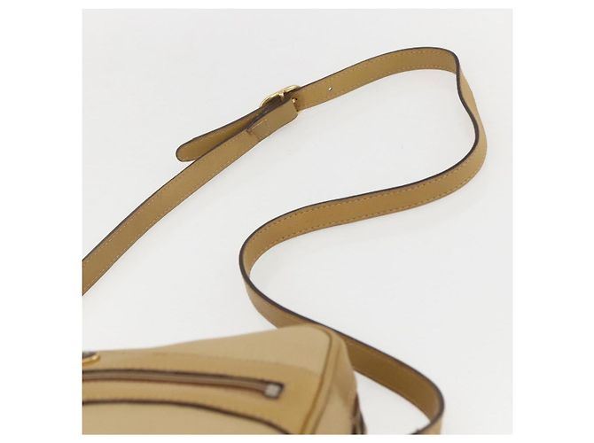 Gucci Bolsa de Ombro Web Sherry Line Nylon Bege Dourado Vermelho 010 378 Auth 159085 - vista 8