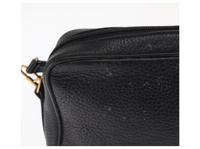 Borsa a Spalla in Pelle Nera e Oro GUCCI 007 87 0012 Auth 160291 Nero D'oro - vista 3