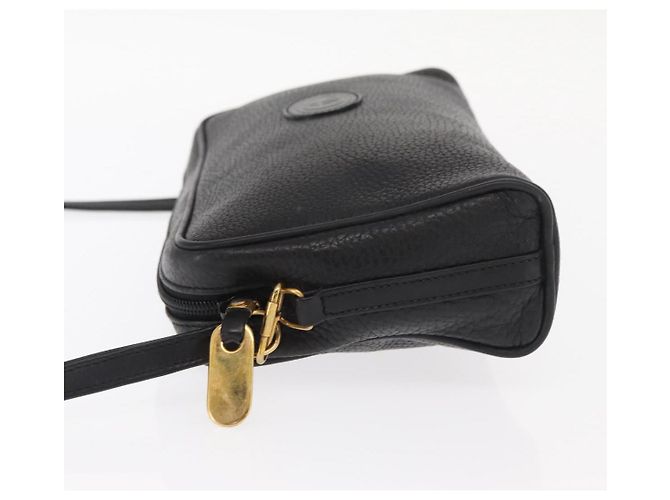 Borsa a Spalla in Pelle Nera e Oro GUCCI 007 87 0012 Auth 160291 Nero D'oro - vista 5