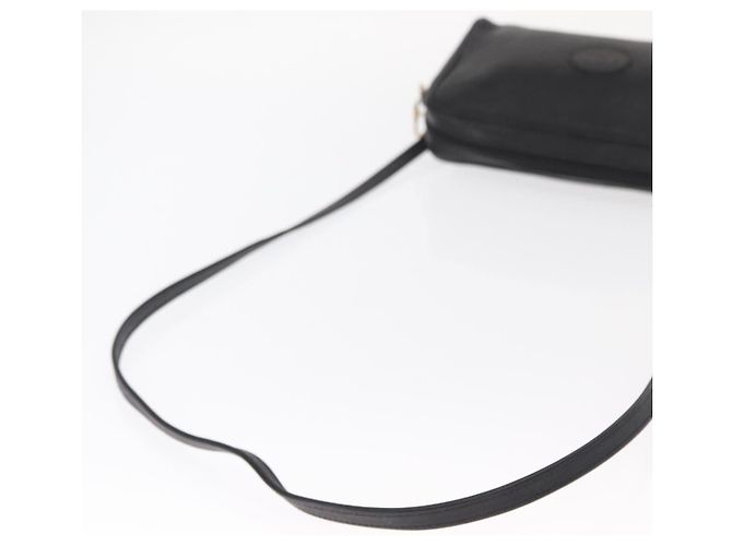 Borsa a Spalla in Pelle Nera e Oro GUCCI 007 87 0012 Auth 160291 Nero D'oro - vista 8