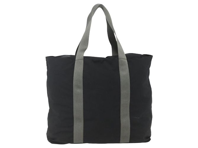 PRADA Borsa sportiva in nylon nera argento Auth 160518 Nero - vista 2