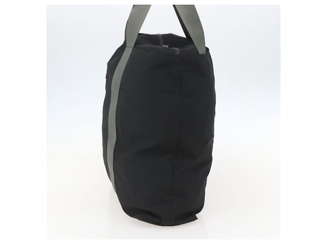 PRADA Borsa sportiva in nylon nera argento Auth 160518 Nero - vista 4