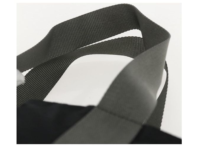 PRADA Borsa sportiva in nylon nera argento Auth 160518 Nero - vista 8