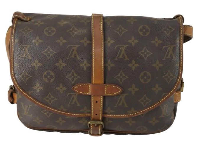 LOUIS VUITTON Borsa a Spalla Monogram Saumur 30 M42256 LV Auth ka1380 Monogramma - vista 2