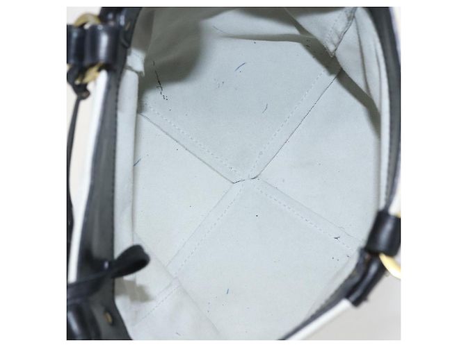 Borsa a Mano GUCCI Camoscio Bianco Oro Auth 159346 D'oro - vista 11