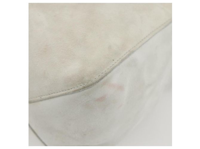 Borsa a Mano GUCCI Camoscio Bianco Oro Auth 159346 D'oro - vista 15